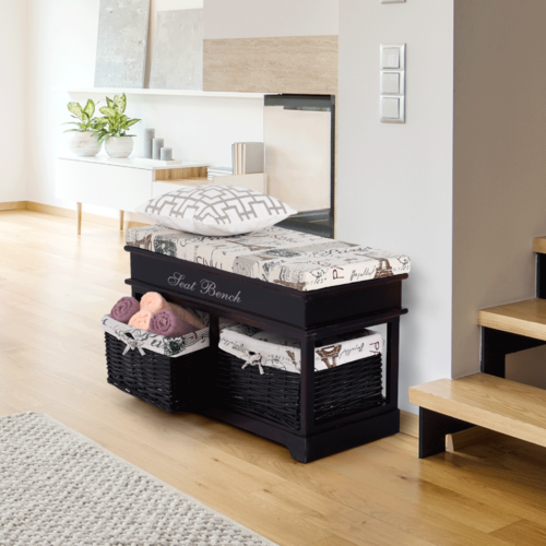 Bancă cu depozitare Bench 3, 70 x 35 x 45 cm