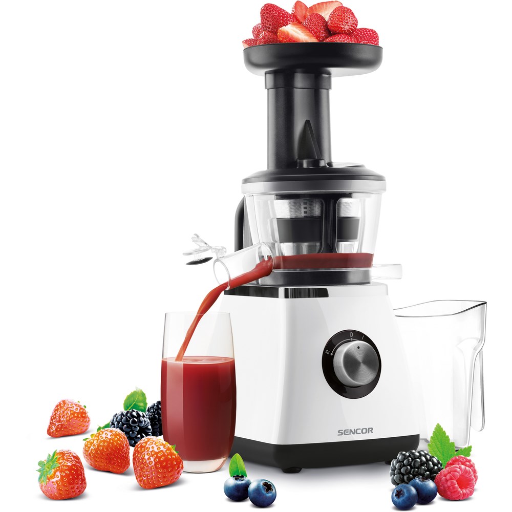 Sencor SSJ 4043WH Šnekový odšťavovač, biela,