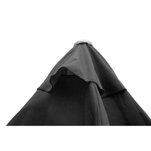 Happy Green Umbrelă de soare cu mâner, gri închis,diametru 230 cm