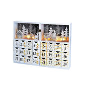 Calendar de Advent Solight LED Carte, 8x LED, 40 x30 cm, 2x AAA