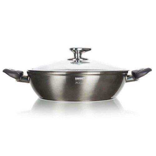Banquet 11-delni set posode METALLIC PLATINUM