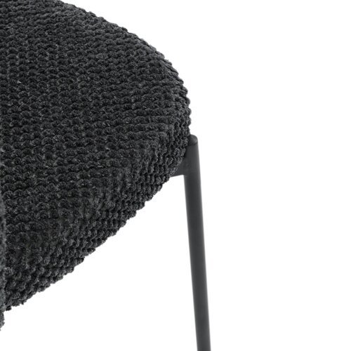 Krzesło do jadalni Bouclé CT-W1077 GREY2, ciemnoszary