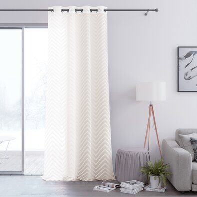 Restilo Molisa Eyelets függöny, krémszínű, 140 x 250 cm