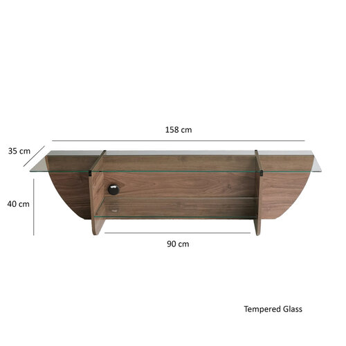 TV-Lowboard Lily Walnut