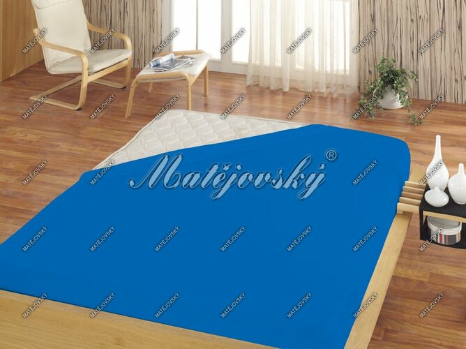 Matějovský prestieradlo Jersey modrá, 200 x 220 cm