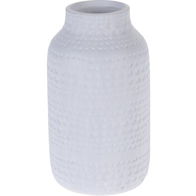 Vază ceramică Asuan albă, 19 cm