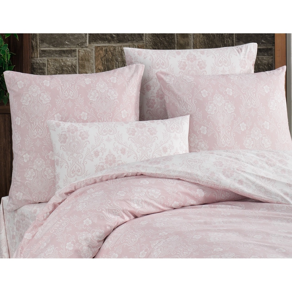BedTex Almina pamut ágynemű, púderszín, 140 x 200 cm, 70 x 90 cm, 140 x 200 cm, 70 x 90 cm termék 2. képe