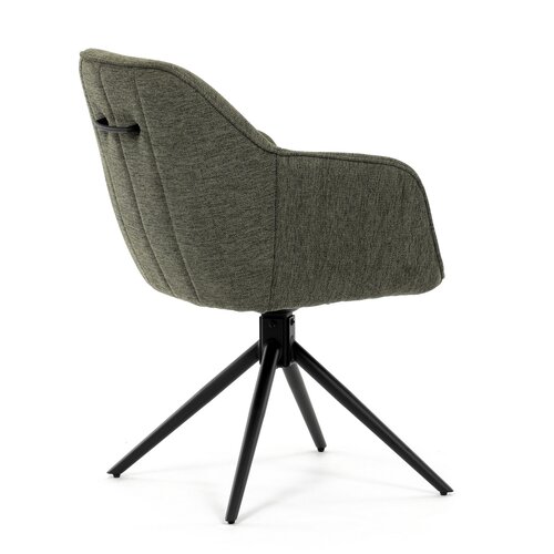 Zestaw krzeseł obiadowych z mechanizmem zwrotnymHC-536 GRN2, 2 szt.