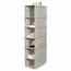 Compactor Obesljiv organizator za oblačila OXFORD,30 x 18 x 94 cm, 6 predalov