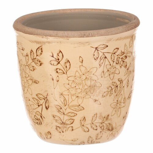 Керамічне кашпо для квіткового горщика Flores retro, 13 x 12 см