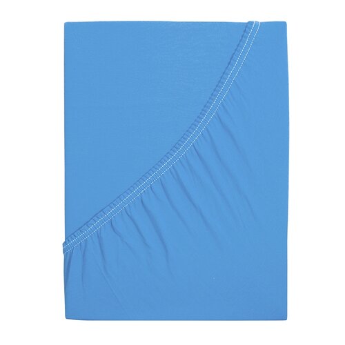 Cearșaf de pat 4Home Premium jersey albastru , 180 x 200 cm