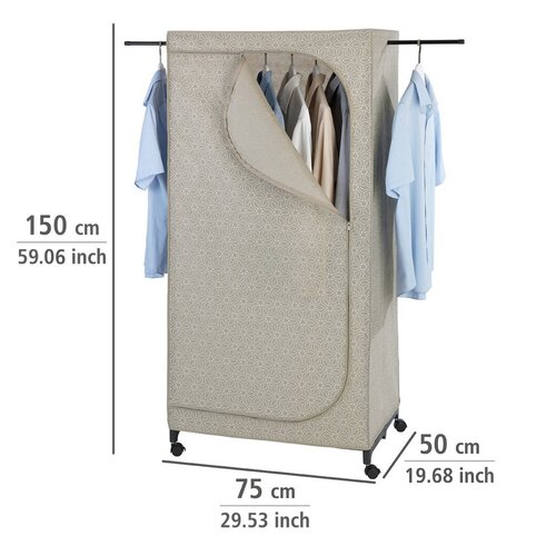 Wenko Складана шафа з переробленої тканини Balance, 150 x 50 x 75 см