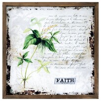 Faith vászonkép fakeretben, 40 x 40 x 2,5 cm
