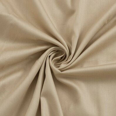 Kvalitex Cearșaf Satin cu elastic bej, 120 x 200 cm