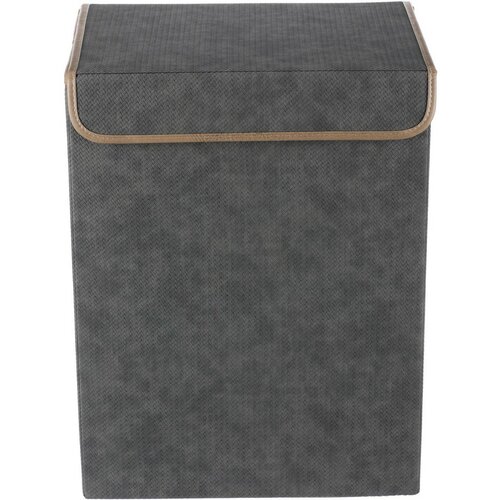 Autronic Cutie de depozitare din material textilcu capac 38 × 28 × 50 cm, gri