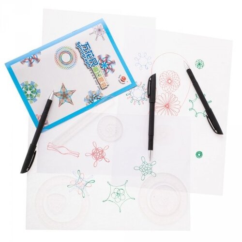 Set kresliacich šablón Spirograf, 22 ks