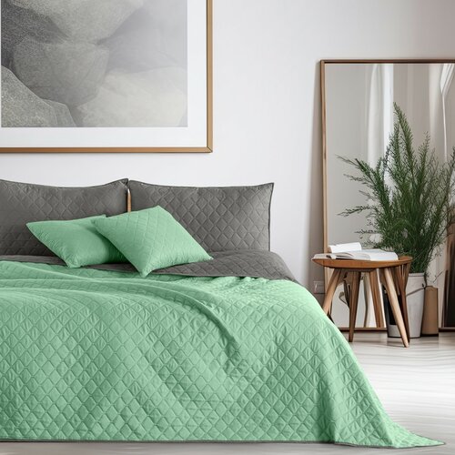 DecoKing Cuvertură pentru pat Axel mentă/oțel, 170x 210 cm