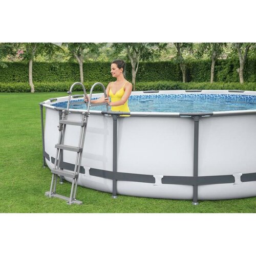 Bestway Nadzemný bazén Steel Pro MAX s filtráciou, schodíkmi a plachtou, pr. 457 cm, v. 107 cm