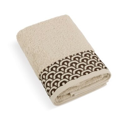 Bellatex Frotteebadetuch Spitze beige, 70 x 140 cm