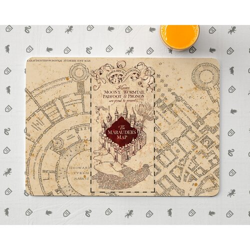 Suport farfurie Harry Potter Marauders Map pentru copii, 42 x 30 cm