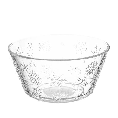 Altom Miska szklana Snowflakes 13 cm, 400 ml