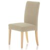 Husă multielastică pentru scaun Petra bej, 40 - 50 cm, set 2 buc.