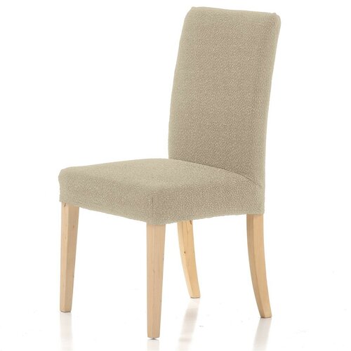 Husă multielastică pentru scaun Petra bej, 40 - 50 cm, set 2 buc.