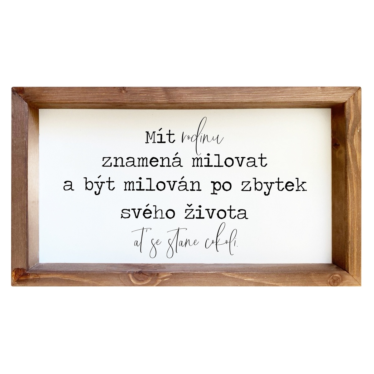 Bohemia Gifts Dekoračný obrázok – Mít rodinu, 20 x 35 cm