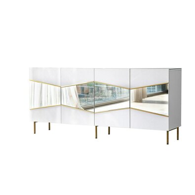 Schrank Nice White and Gold