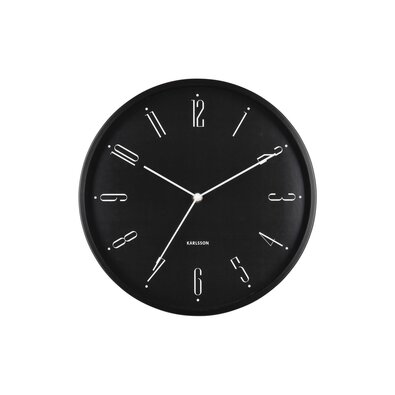 Karlsson 5988BK design falióra fekete, 30 cmátmérővel