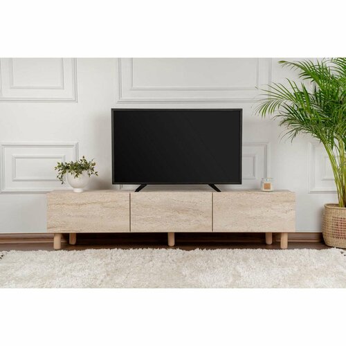 Televizní stolek Alvin Travertine