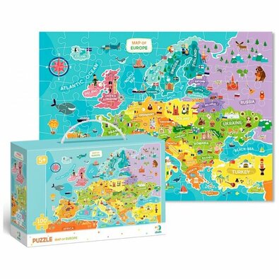 Dodo Puzzle Harta Europei, 100 piese