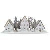Lesena LED-dekoration mit Häuschen und Hirschen,44 x 15,8 x 13,5 cm
