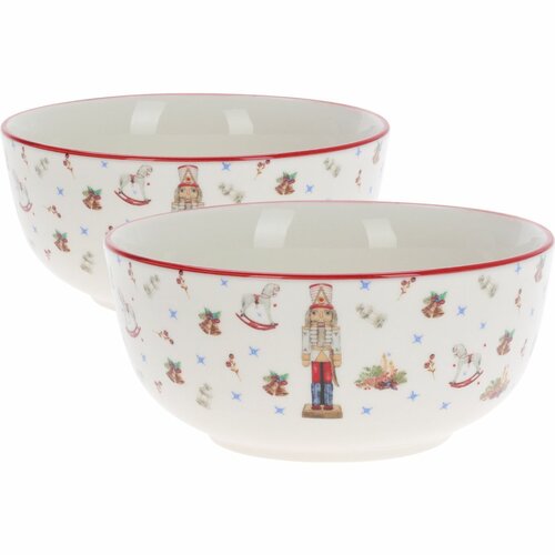 Komplet 2 porcelanskih skodelic Nutcracker 500 ml
