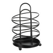 Autronic Metall Küchenständer rund, Schwarz