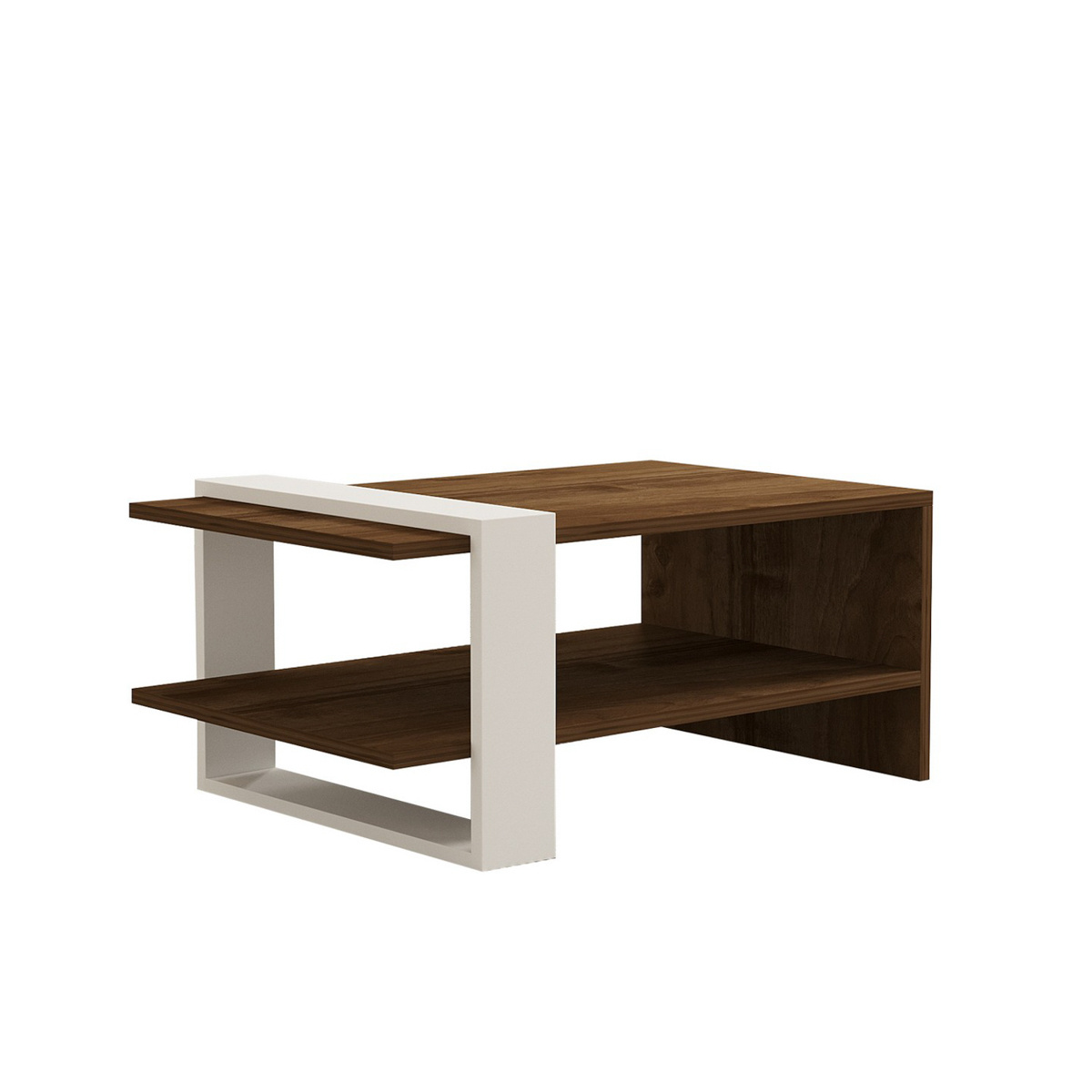 Konferenční stolek Gaye Walnut White