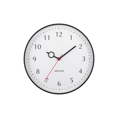 Karlsson 5992BK designové nástěnné hodinyčerná, pr. 30 cm