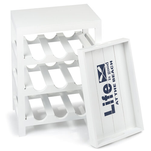 Drewniany stojak na wino Navy