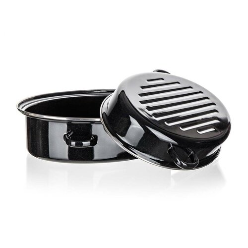 Banquet 2-delni ovalni emajlirani pekač CULINARIABlack, 38 cm