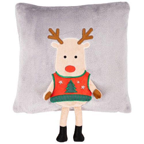 4Home Świąteczna poszewka na poduszkę Xmas Reindeer, 40 x 40 cm
