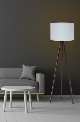 Stojací lampa Tripod White Walnut 128