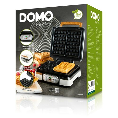 DOMO DO9280W vaflovač, matná biela