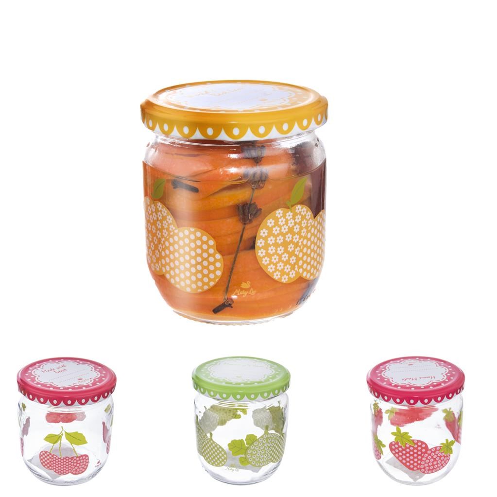 Orion Sada zaváracích pohárov s viečkom Sweet 0,42 l, 4 ks