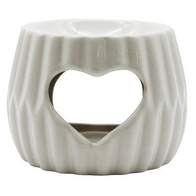 Home Elements Aromalampa Heart, bela, premer 8,5cm