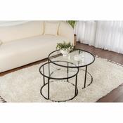 Set de măsuțe de cafea Aurum Black 80 cm, 2buc.