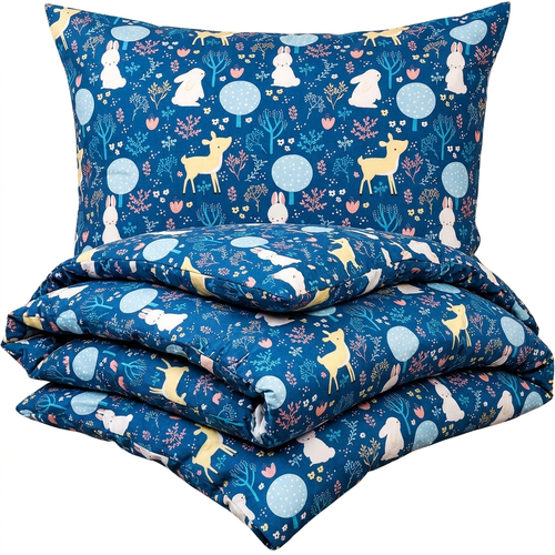 Lenjerie de pat pentru copii 4Home Nordic Woodland, 140 x 200 cm, 70 x 90 cm