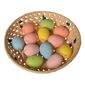 Sada veľkonočných vajíčok v sieťke 12 ks, farebná, 5 cm