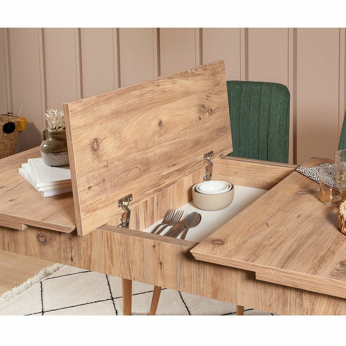 Jedálenský set Vina Atlantic Pine and Green, 4 ks