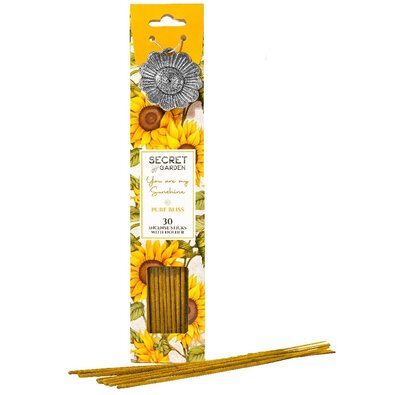 Arome Secret garden 30 pałeczek zapachowych + metalowy uchwyt, Pure Bliss