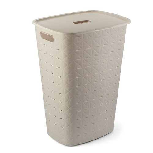 Curver Kosz na brudną bieliznę Softex 56 l, beżowy